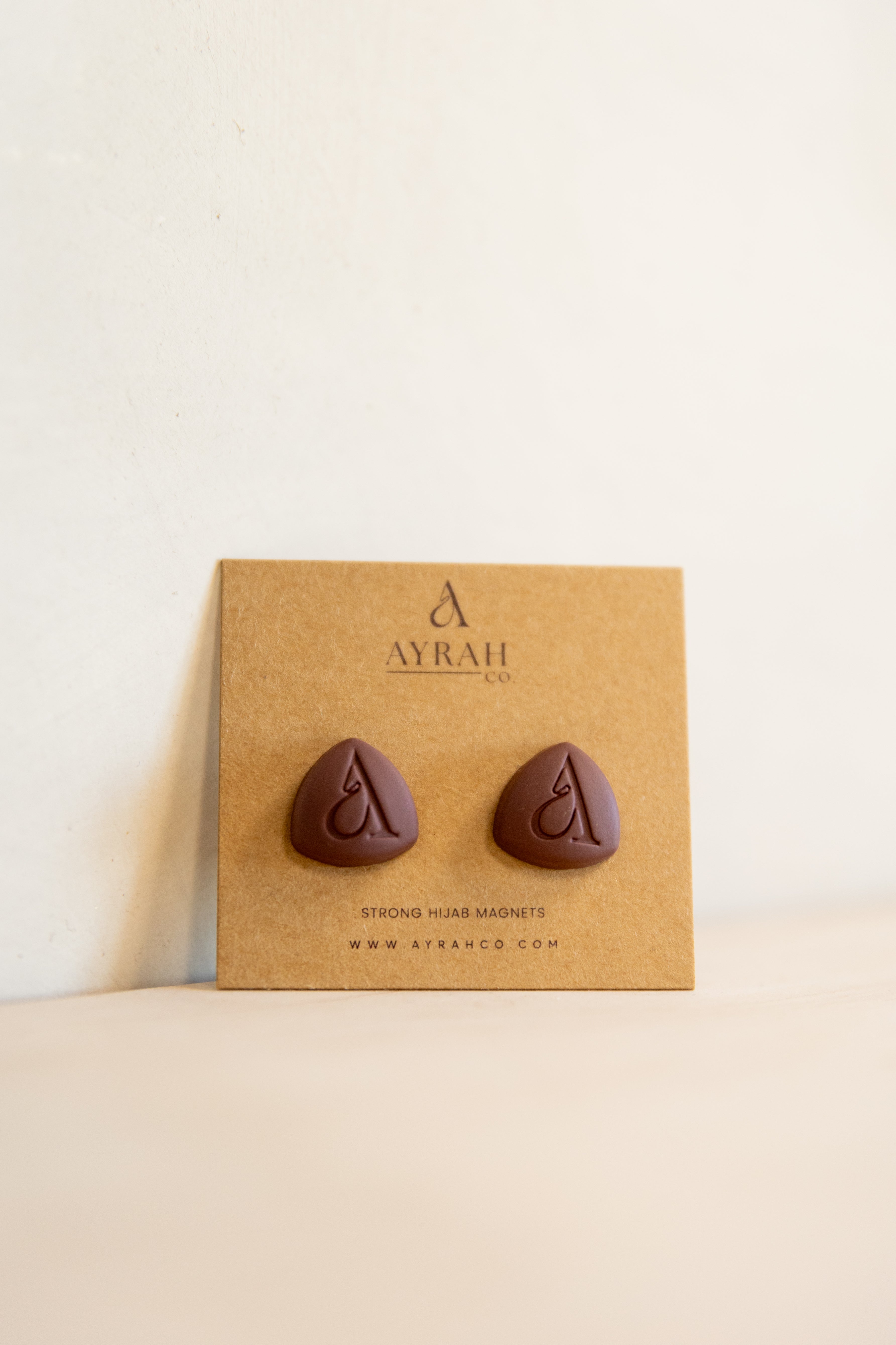 Matte Burgundy Hijab Magnets