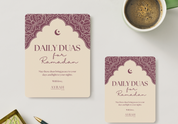 Daily Ramadan Dua Cards + Pearl Ringlet